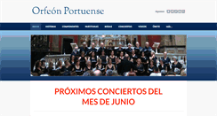 Desktop Screenshot of orfeonportuense.com