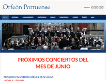 Tablet Screenshot of orfeonportuense.com